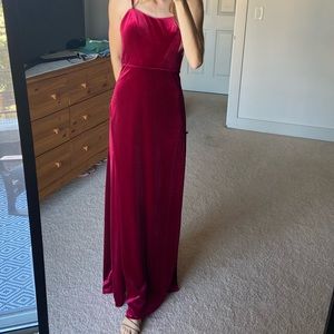 Azazie Nereda Velvet Dress